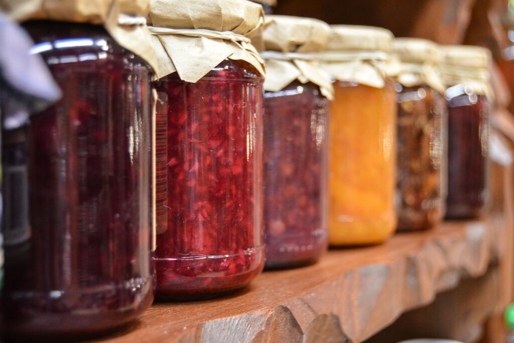 preserved foods in a jar